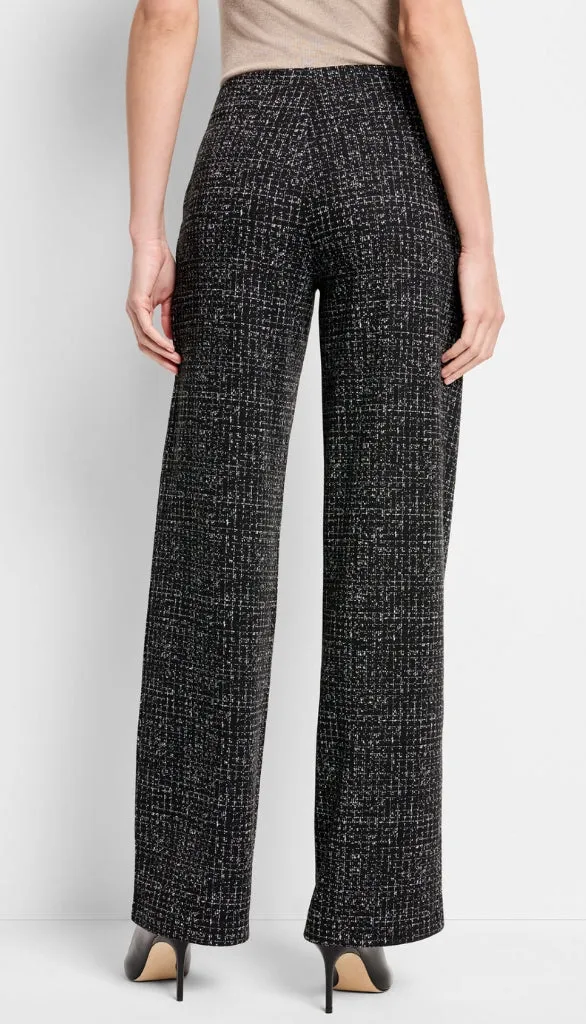 30.5" Dotty Grid Wide Leg Pant