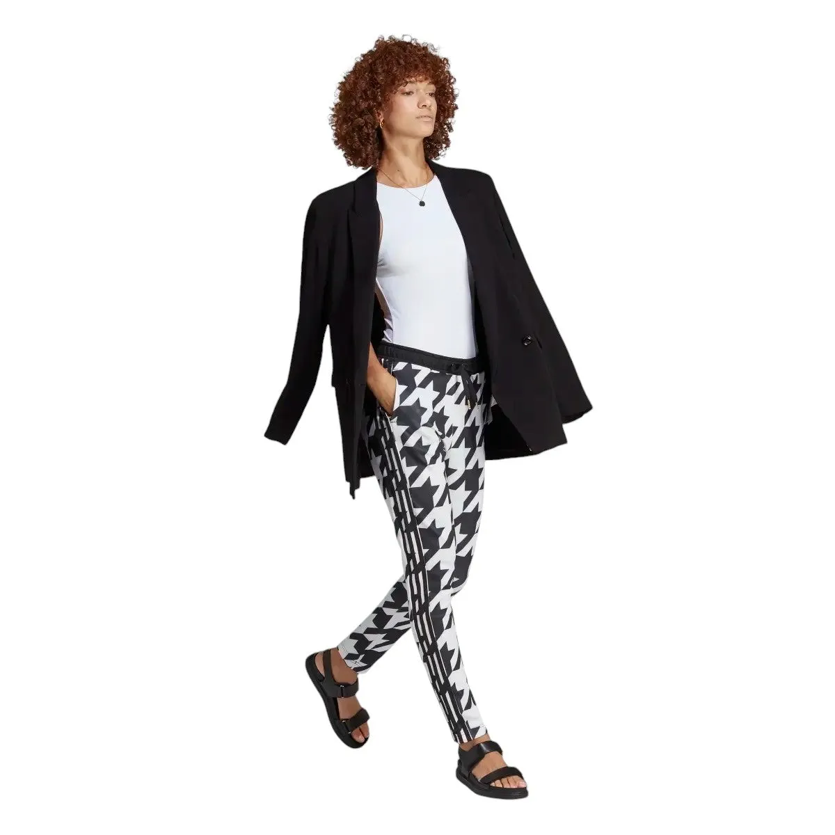 adidas Originals Houndstooth SST Superstar Track Pants - White Black