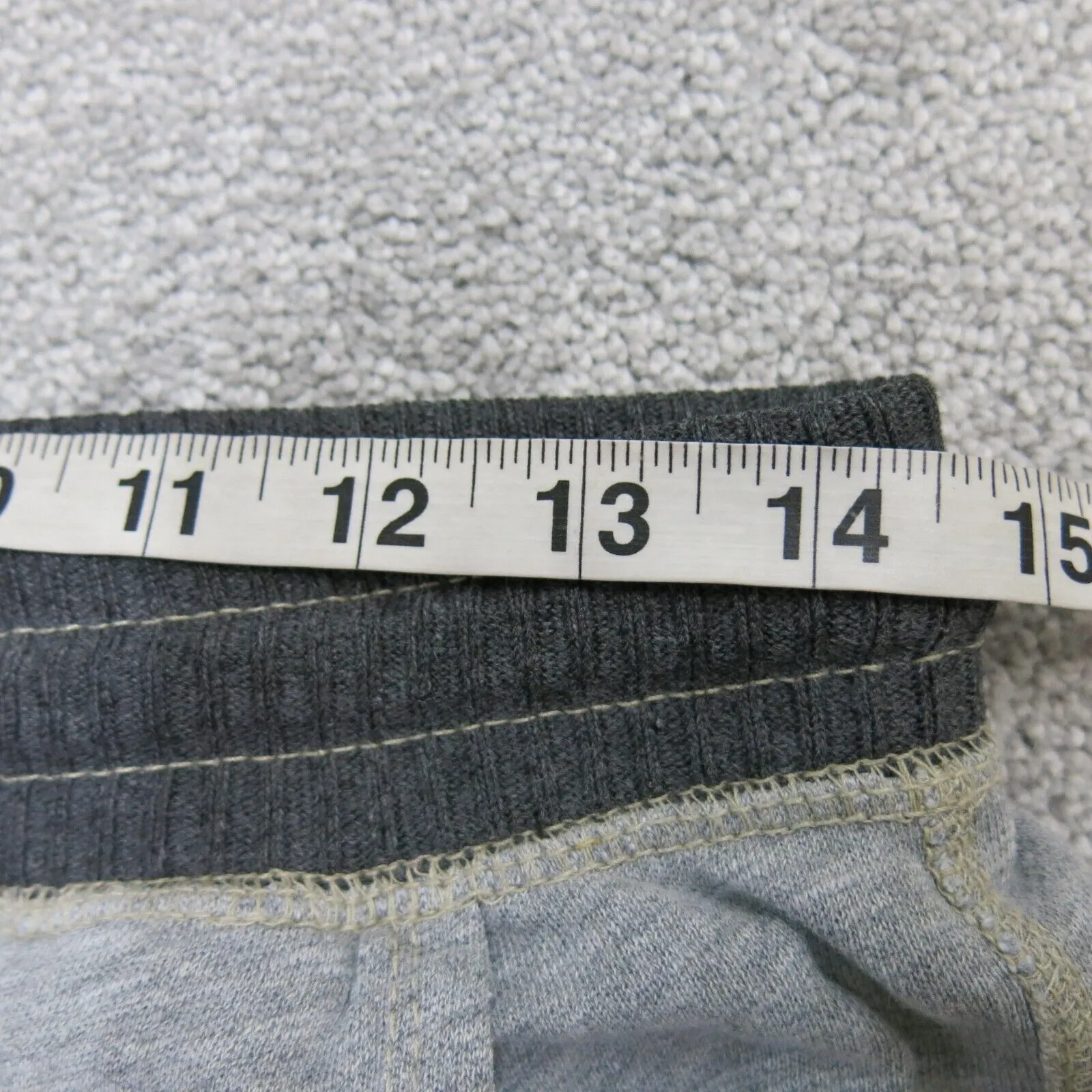 American Eagle Mens Drawstring Jogger Pant Mid Rise Pockets Gray Black S/P