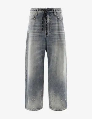 Balenciaga Blue Oversized Baggy Jeans