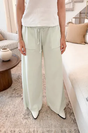 Beach House Wide Leg Pants in Mint