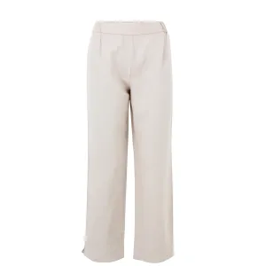 Beige Dalia Linen Pants