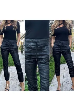 Bevy Flog Tali Drawstring Jogger Pants | Black Tiger | Online Exclusive