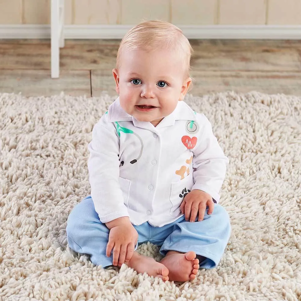 Big Dreamzzz Baby Veterinarian 2-Piece Layette Set (Personalization Available)