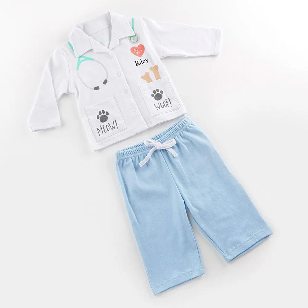 Big Dreamzzz Baby Veterinarian 2-Piece Layette Set (Personalization Available)