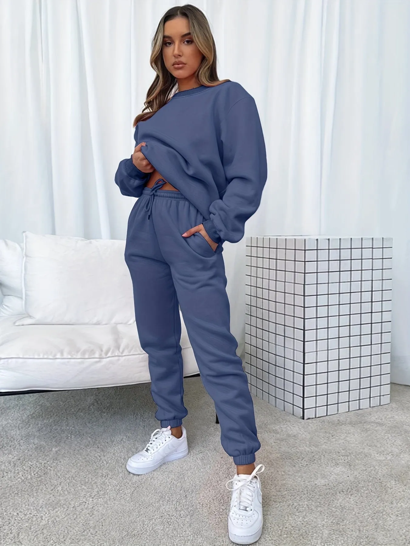 Black Sweatsuit Set