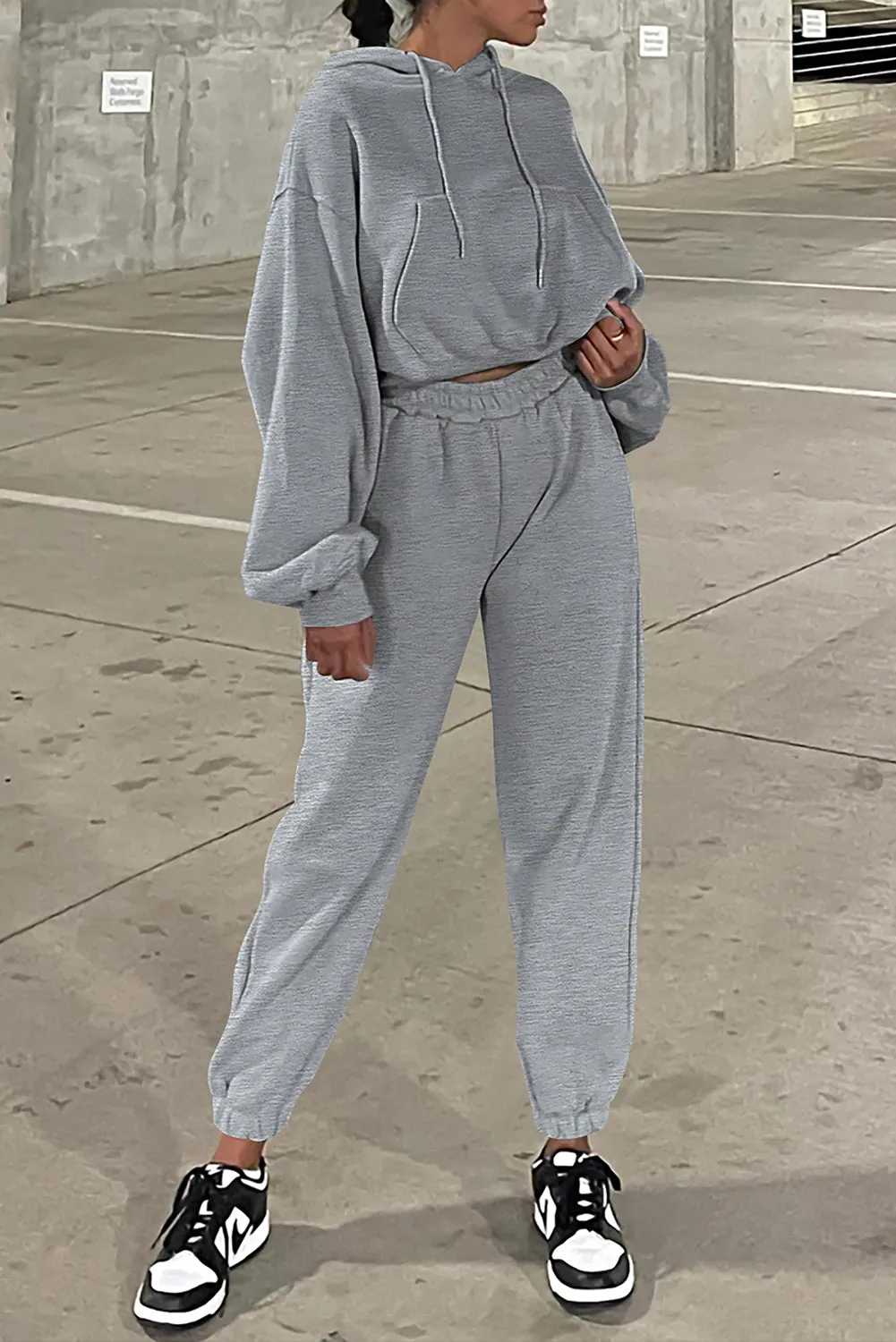 Black Sweatsuit Set