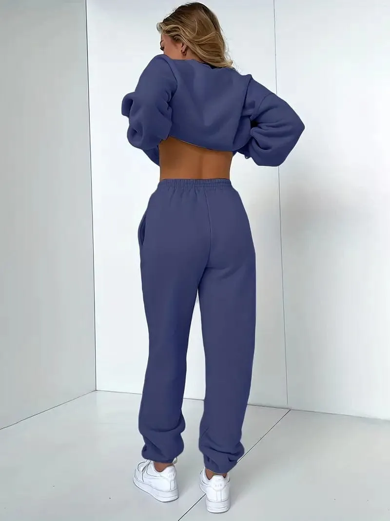 Black Sweatsuit Set