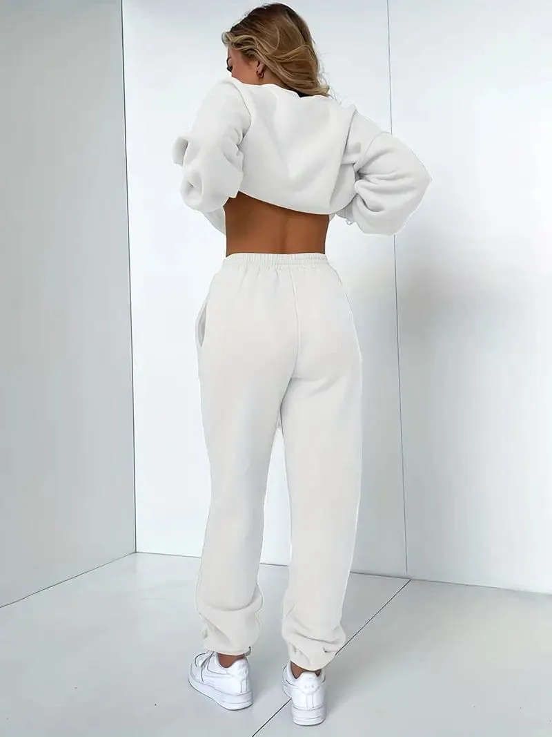Black Sweatsuit Set