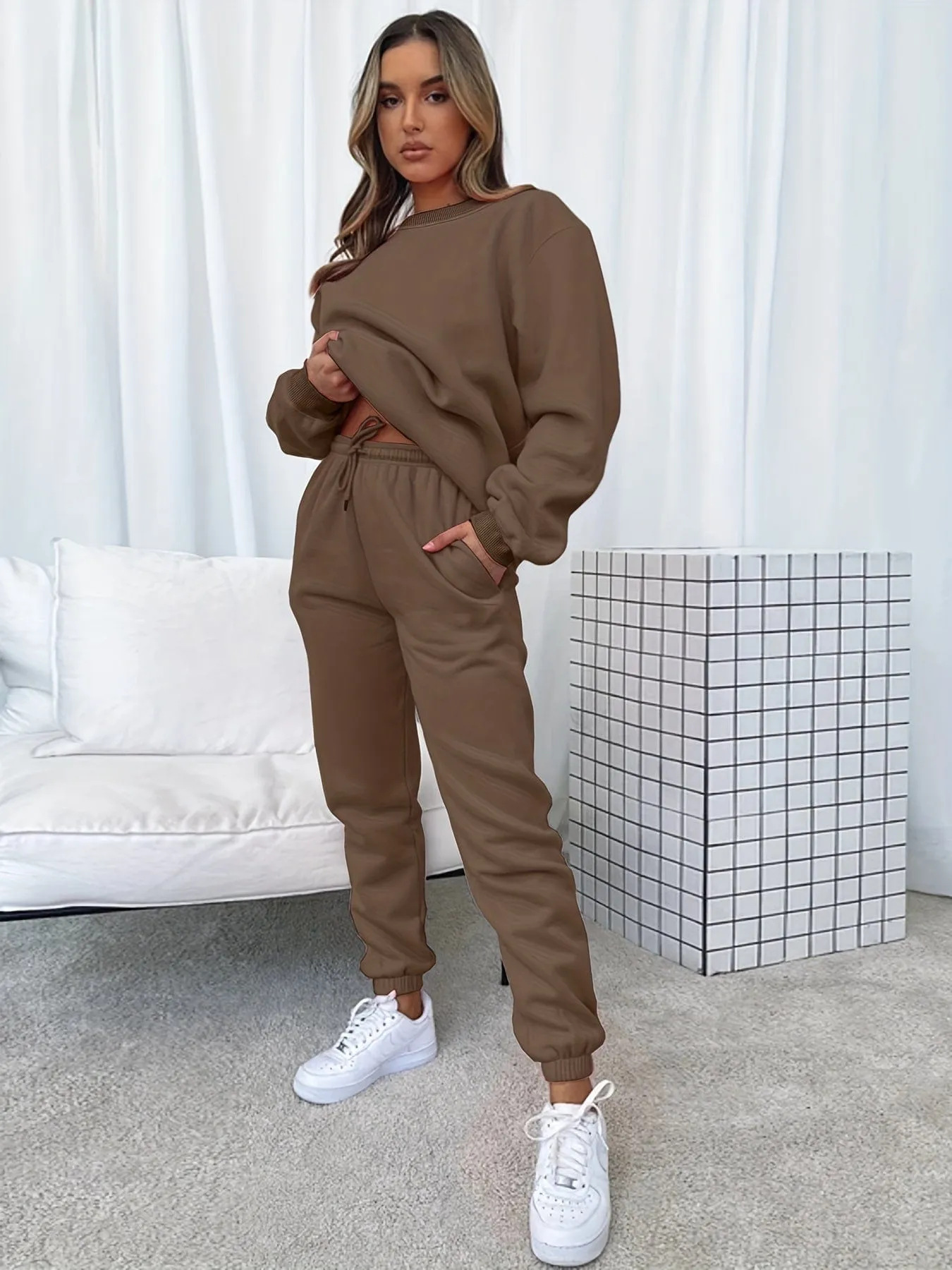 Black Sweatsuit Set