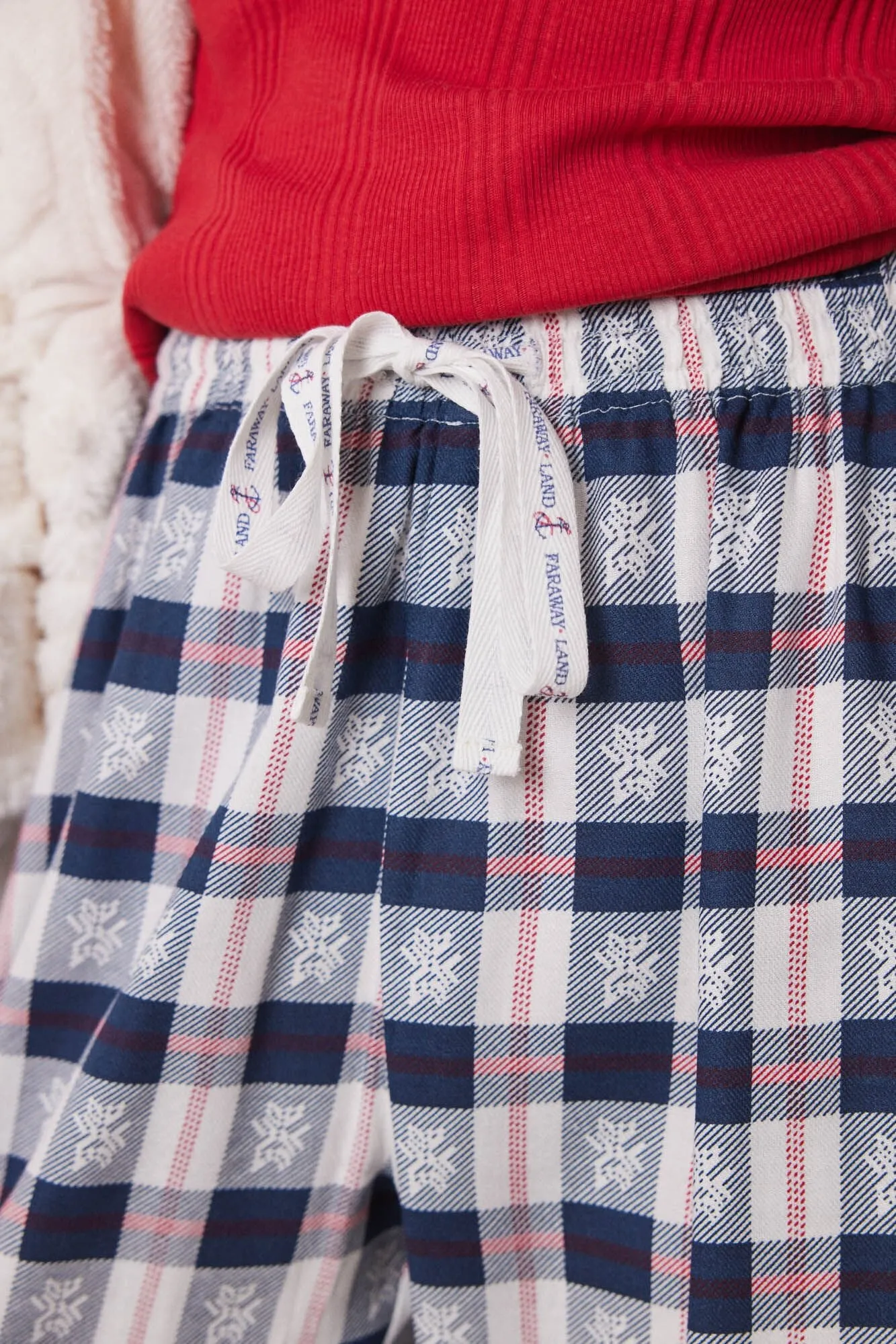 Blue Checked Pyjamas Pants