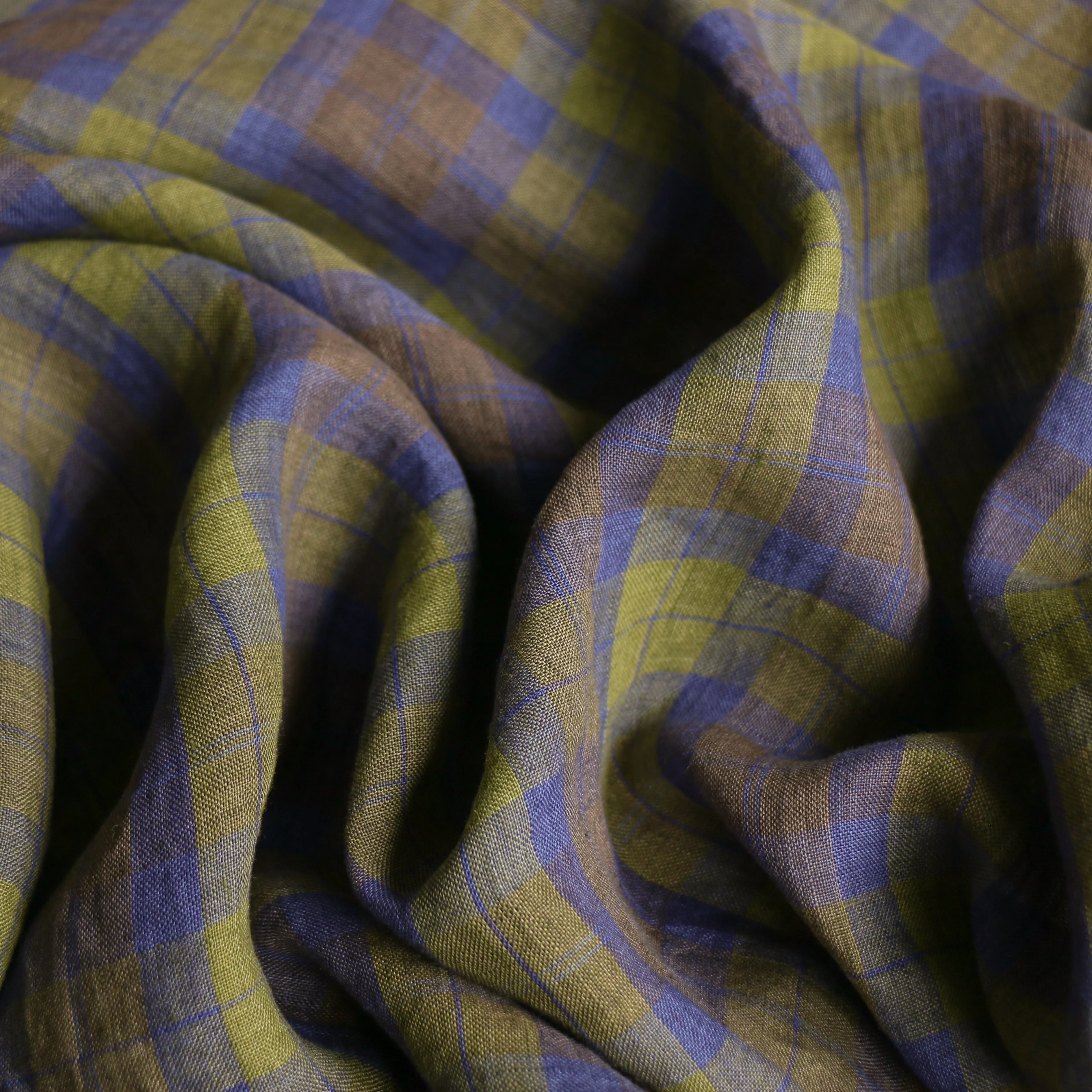 Brooklyn Check Pistachio Linen
