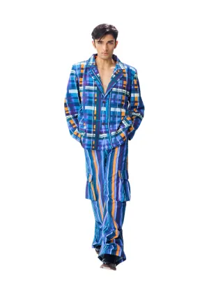 Building Blocks Blazer   Cargo Pants Set