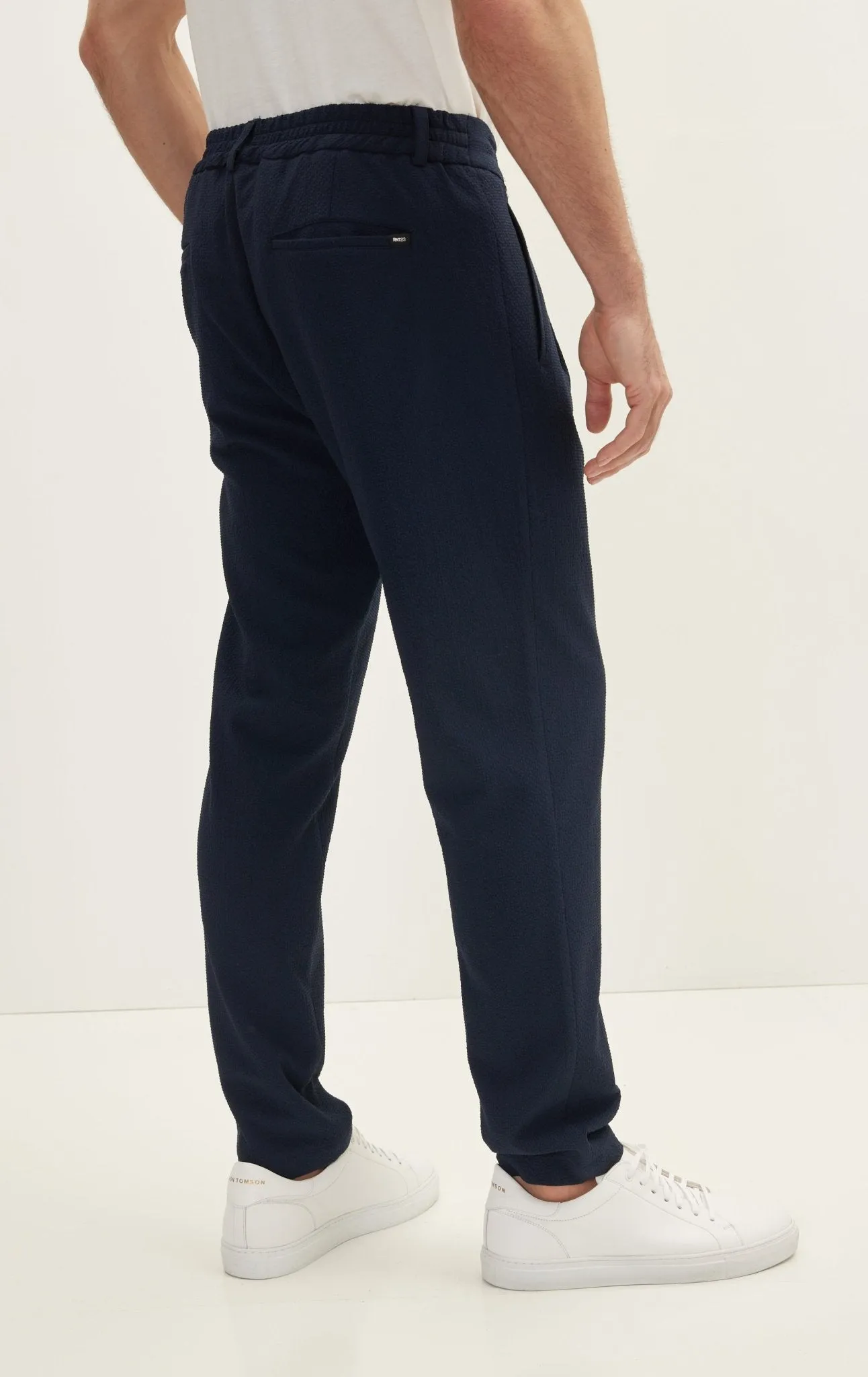 Casual Drawstring Pants - Navy