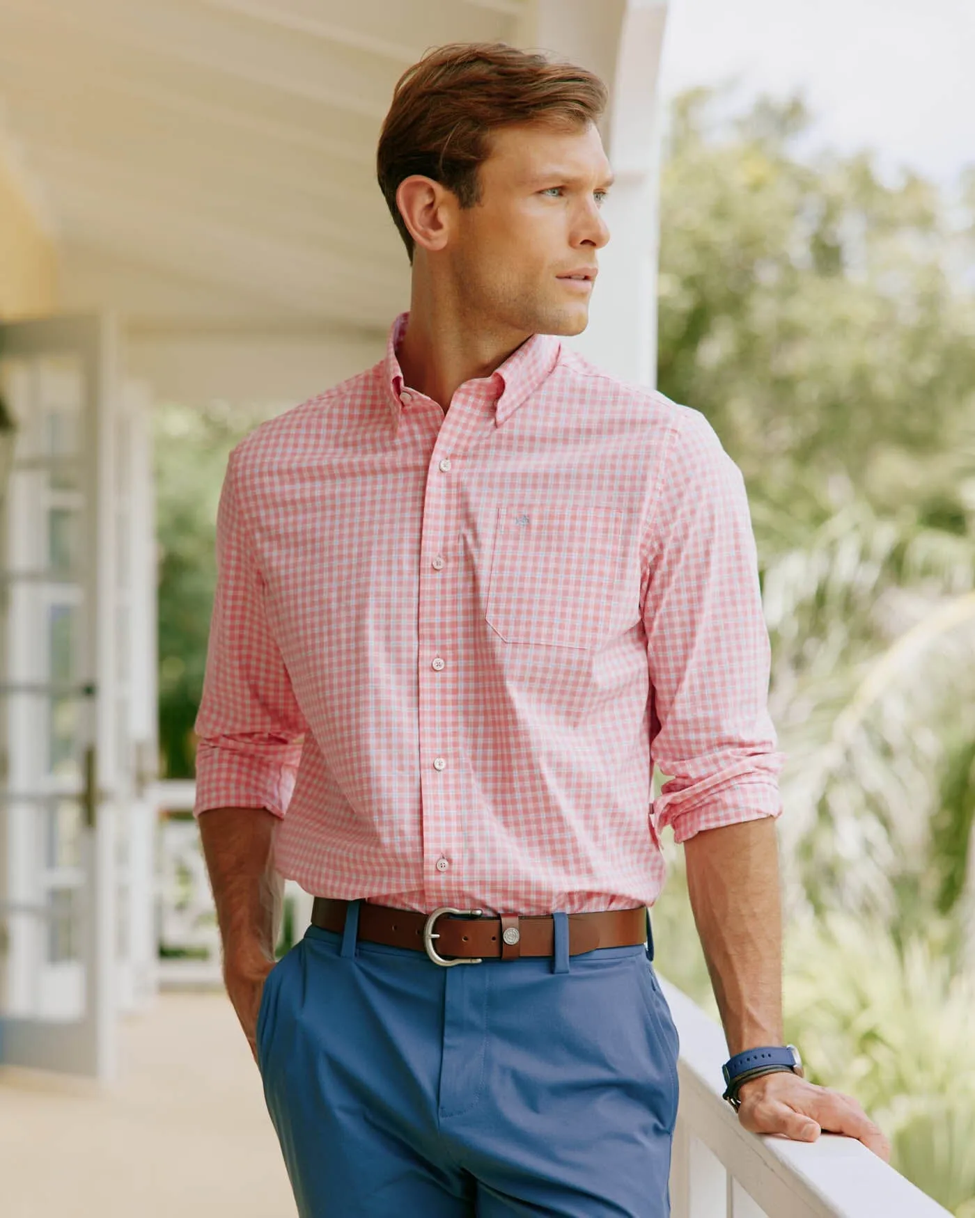 Charleston Roanoke Check Long Sleeve Sport Shirt