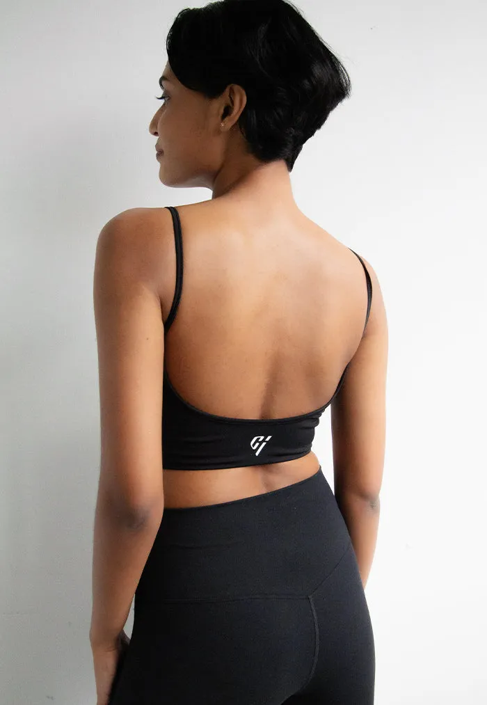 Club Iconica Barre Bra - Black