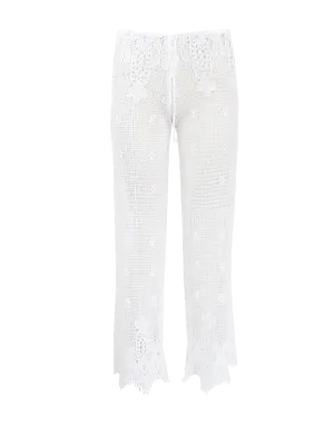 Cotton Crochet Pants