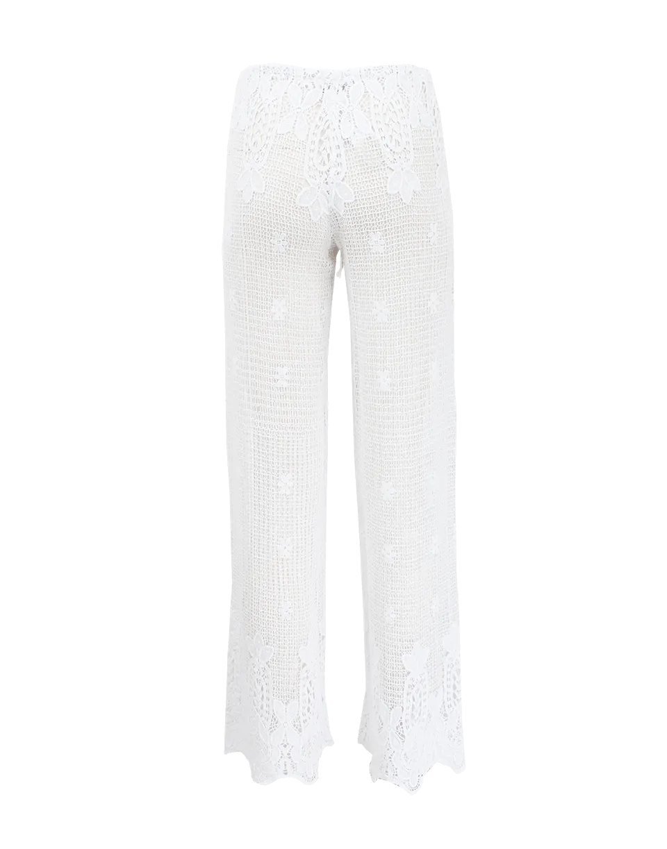 Cotton Crochet Pants
