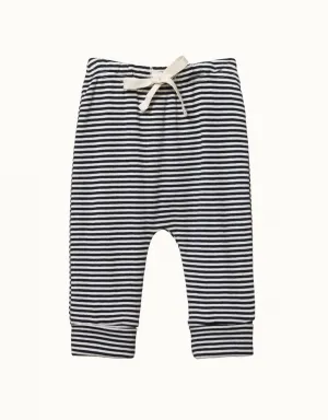 Drawstring Pants Navy Stripe