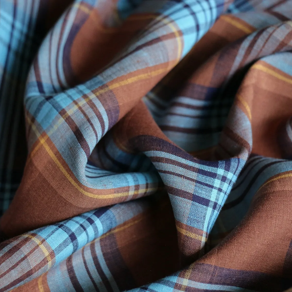 Electra Plaid Yarn Dyed Linen