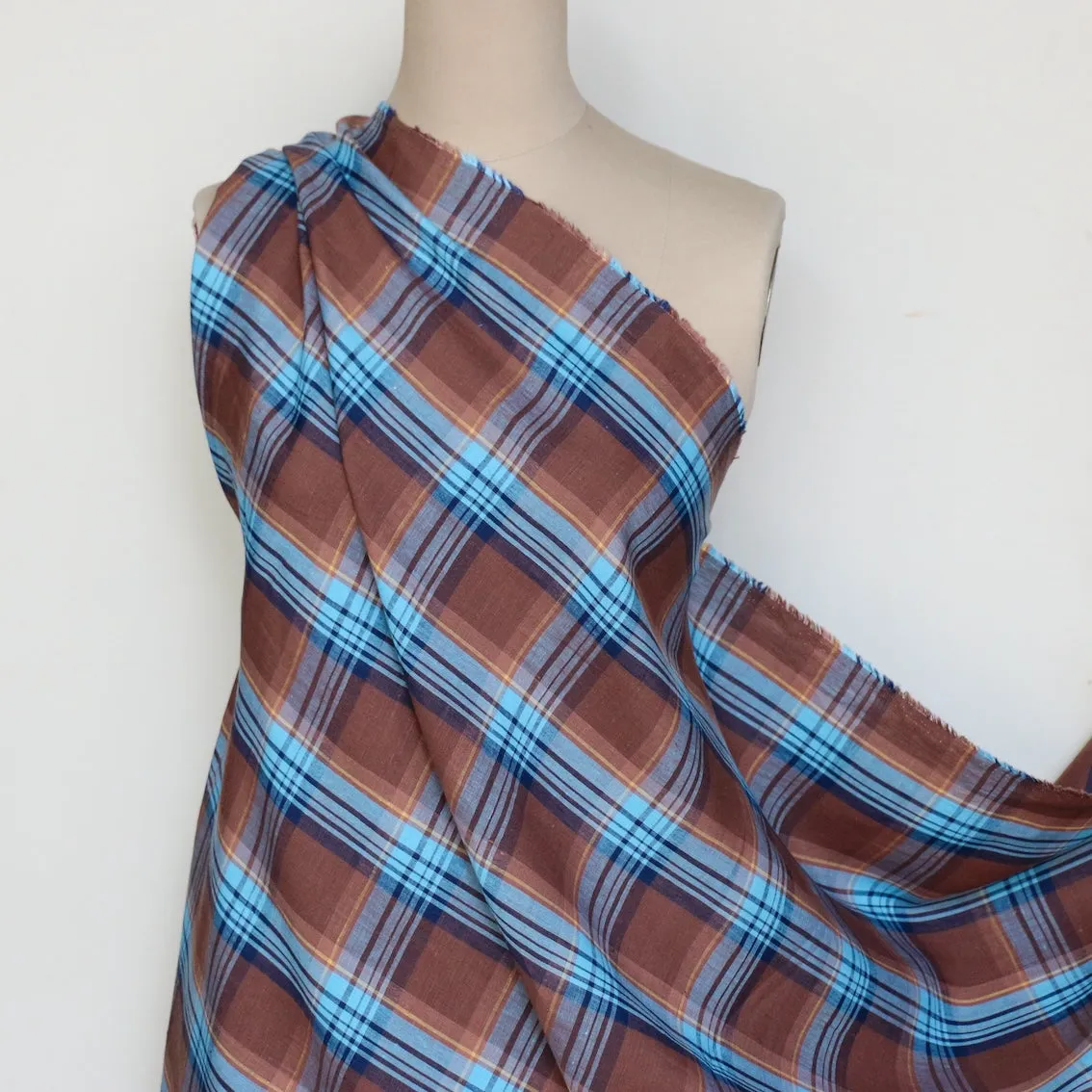 Electra Plaid Yarn Dyed Linen
