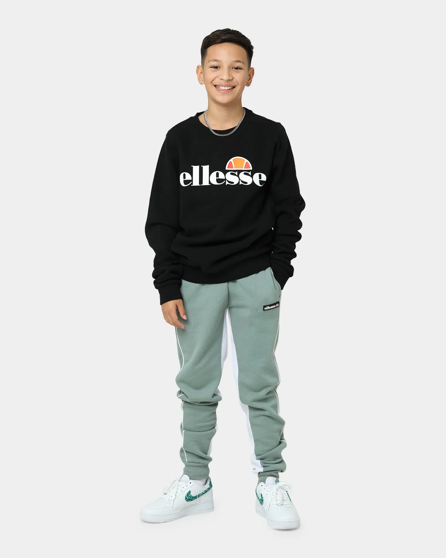 Ellesse Kids' Parola Jog Pants Dark Green