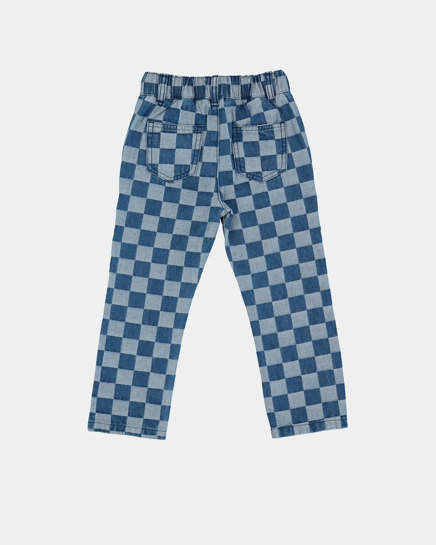 EN ES KIDS Kid's 90's Checkerboard Pants Blue Check