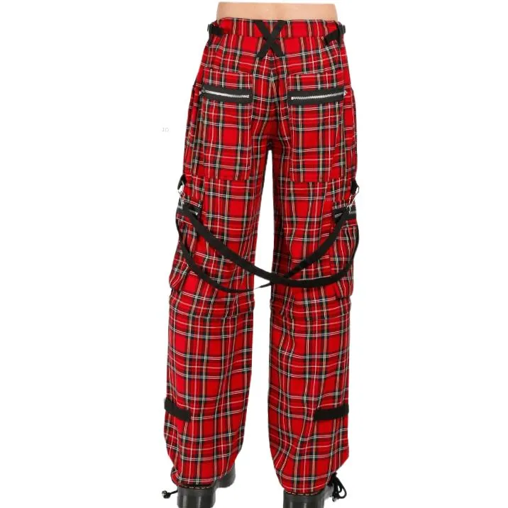 Gothic Electro Emo Pant - Red/Black