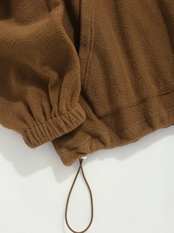 Half Zip Sweatshirt And Cargo Pants Set