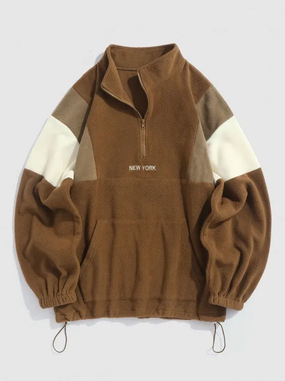 Half Zip Sweatshirt And Cargo Pants Set