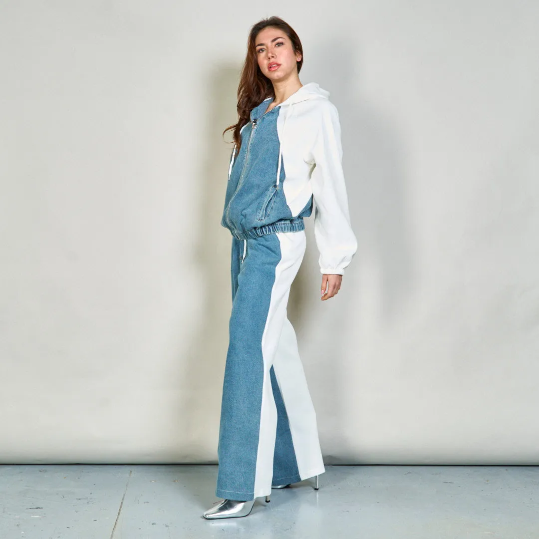 Hoodie jacket and drawstring pants set wholesale