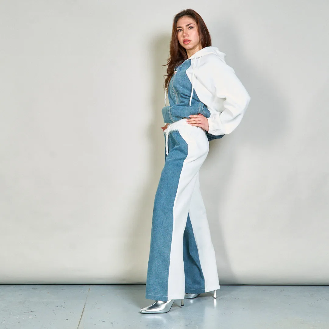 Hoodie jacket and drawstring pants set wholesale