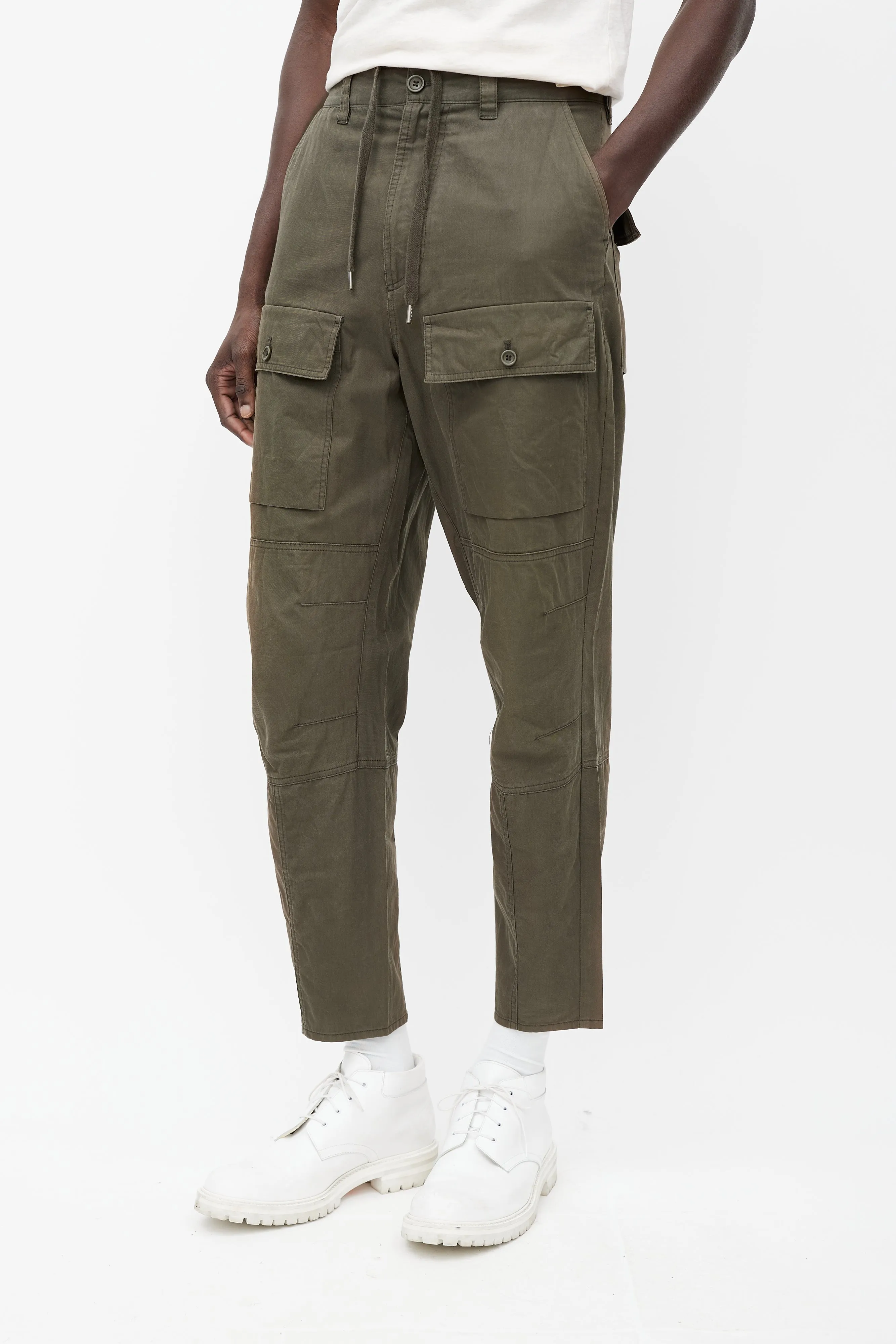 Khaki Green Cargo Pant