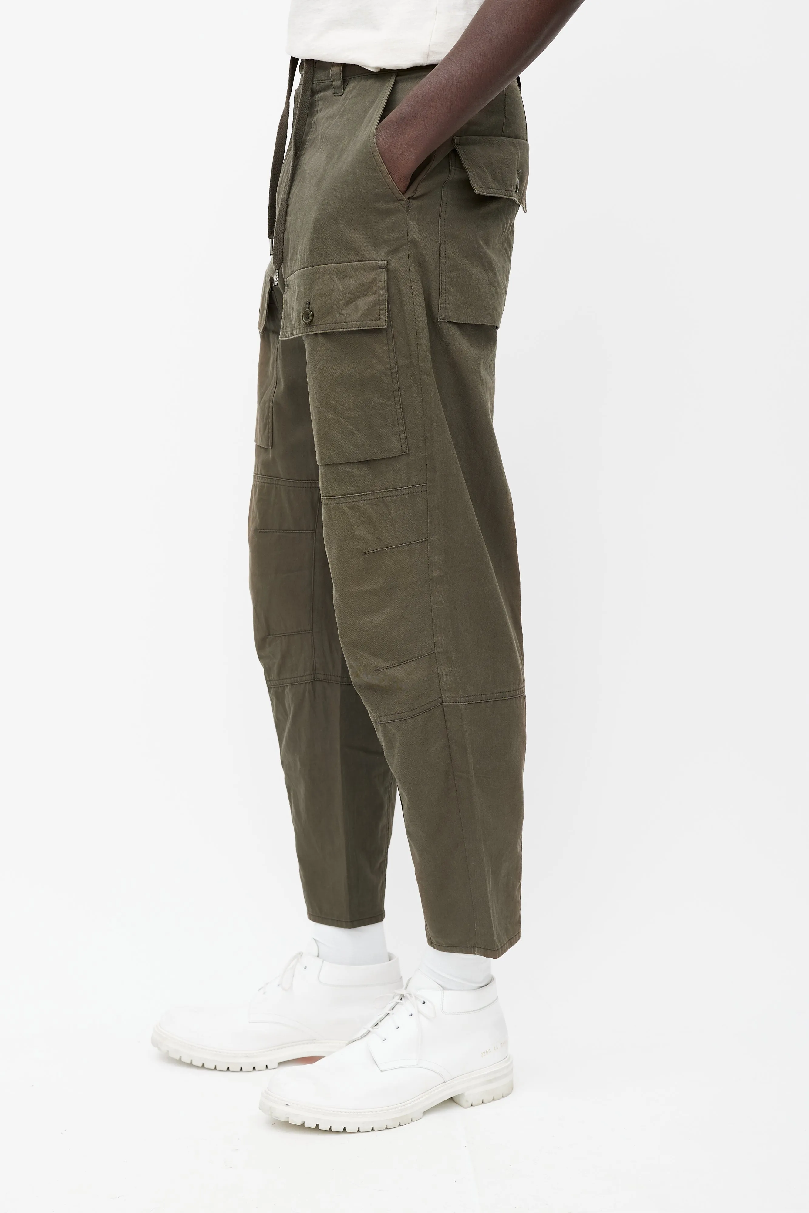 Khaki Green Cargo Pant