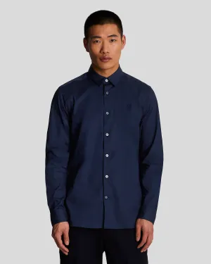 Long Sleeve Slim Fit Poplin Shirt