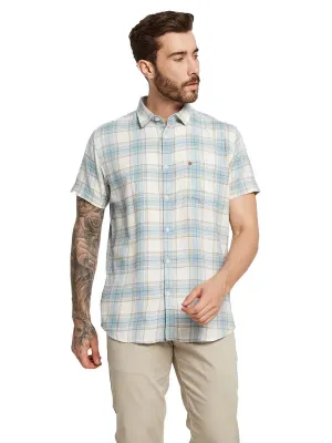 Mettle Men Tartan Checks Opaque Checked Casual Shirt