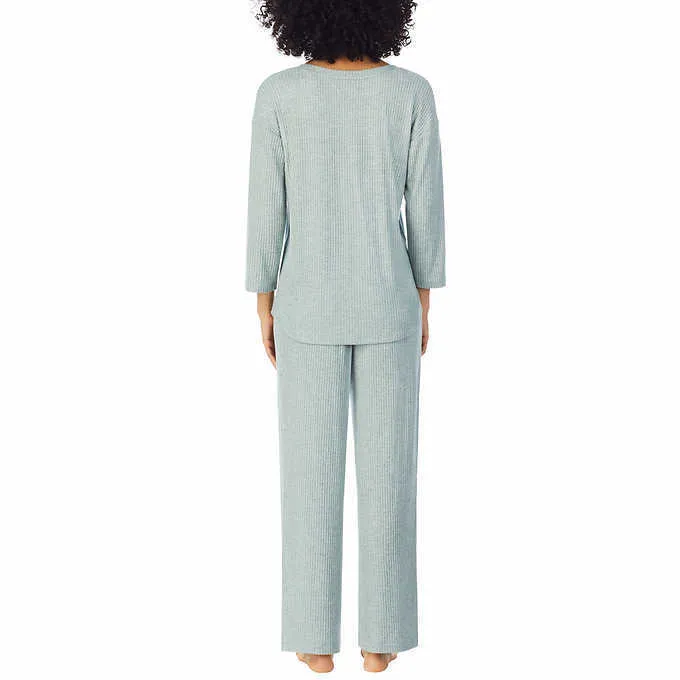 Midnight Carole Hochman Ladies' Ribbed 2-piece Lounge Set