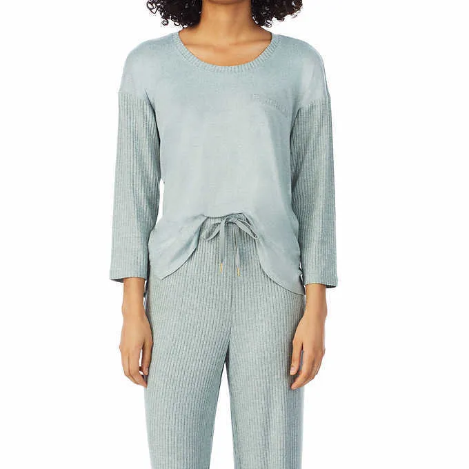 Midnight Carole Hochman Ladies' Ribbed 2-piece Lounge Set