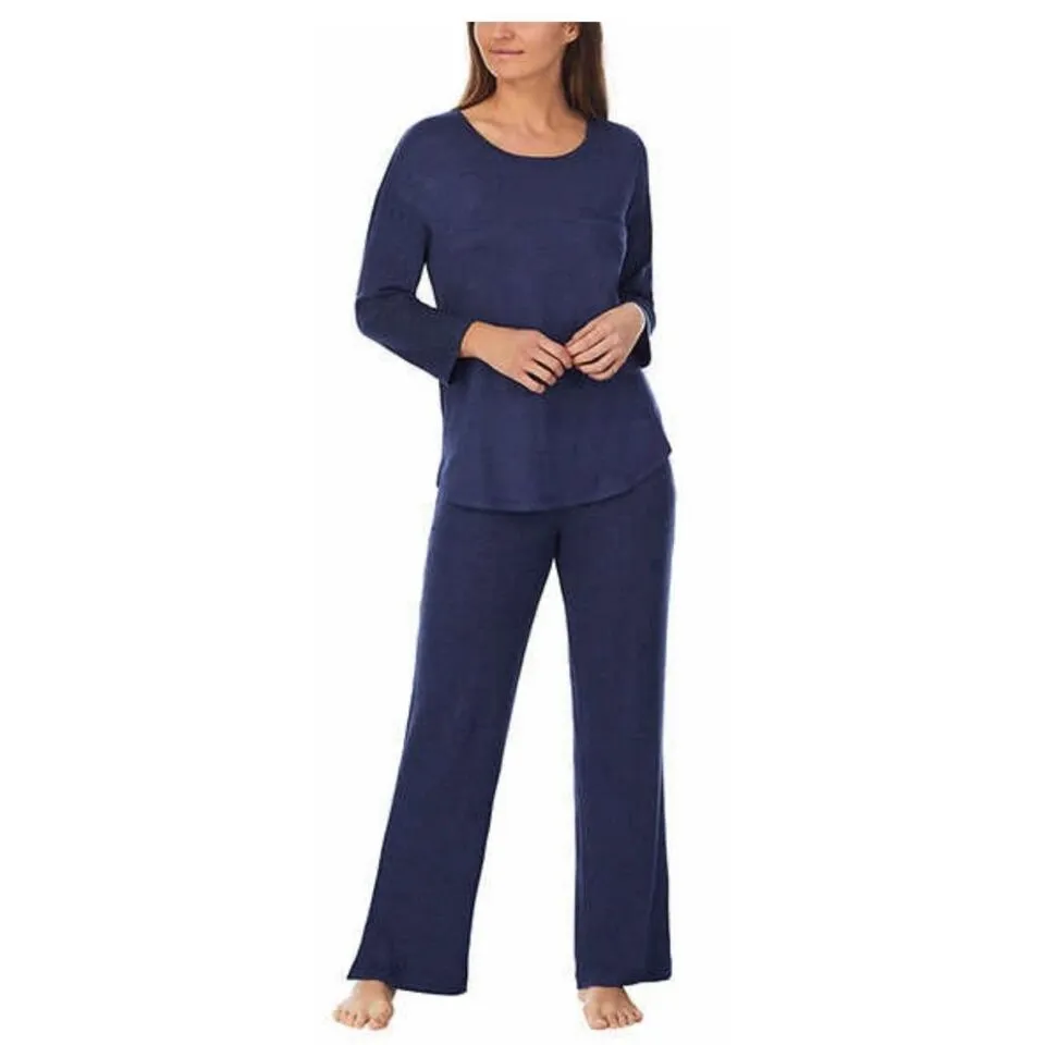 Midnight Carole Hochman Ladies' Ribbed 2-piece Lounge Set