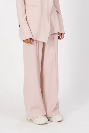 Misty pink straight fit trousers