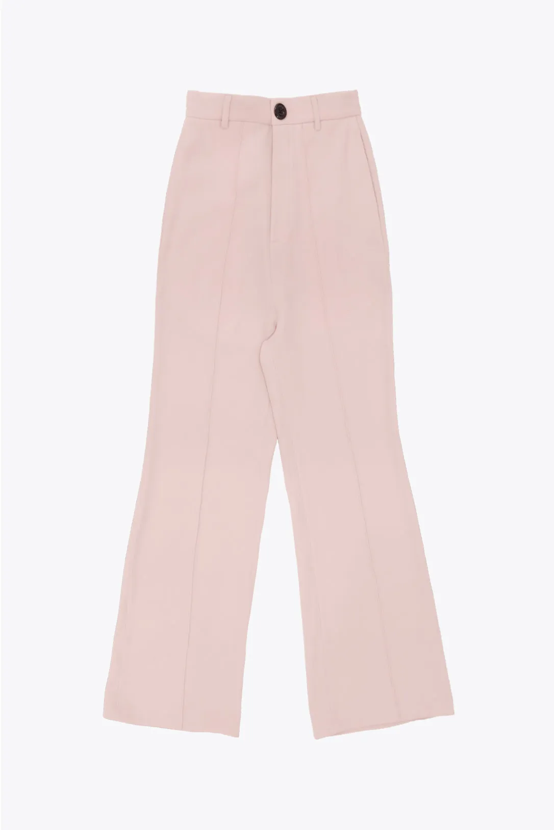 Misty pink straight fit trousers