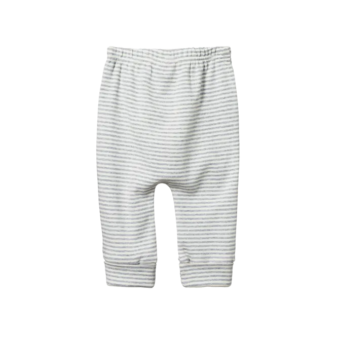 Nature Baby Cotton Drawstring Pant - Grey Marle