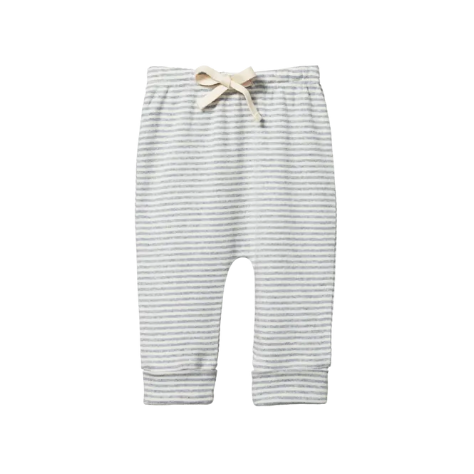 Nature Baby Cotton Drawstring Pant - Grey Marle