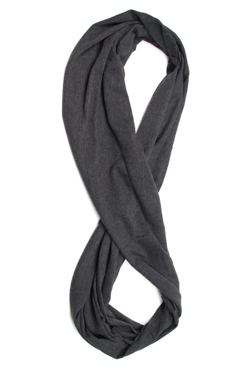 Necklush Circle Scarf / Charcoal Gray / Unisex