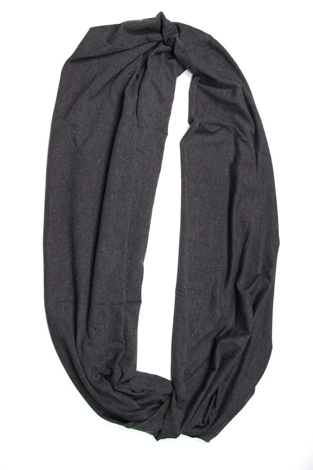 Necklush Circle Scarf / Charcoal Gray / Unisex
