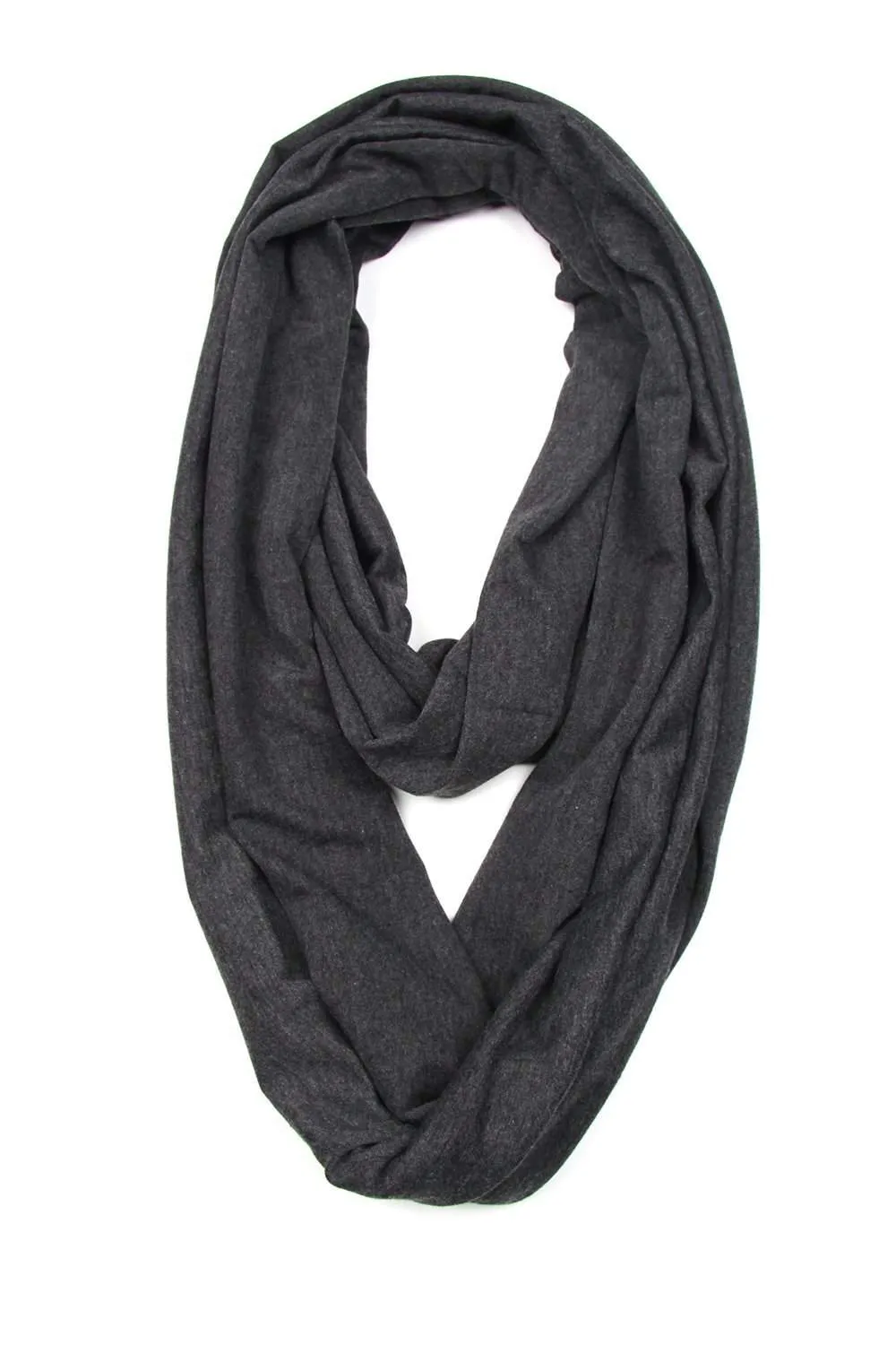 Necklush Circle Scarf / Charcoal Gray / Unisex