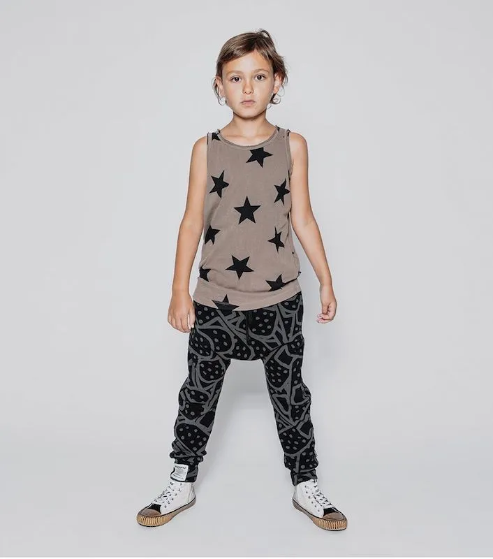 NUNUNU Light Bandaid Baggy Pants Black