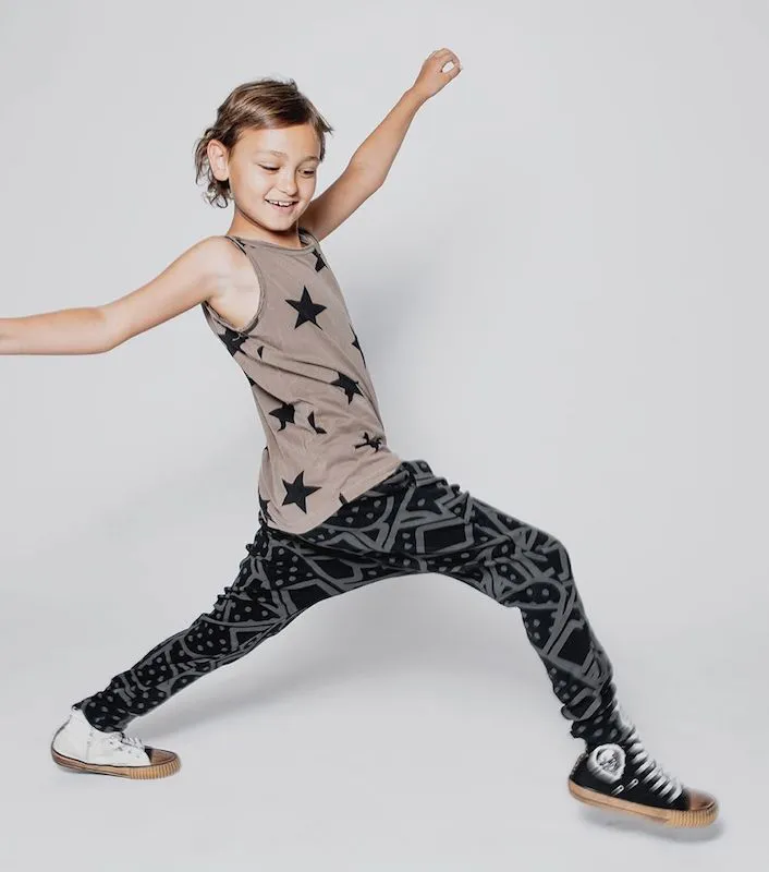 NUNUNU Light Bandaid Baggy Pants Black