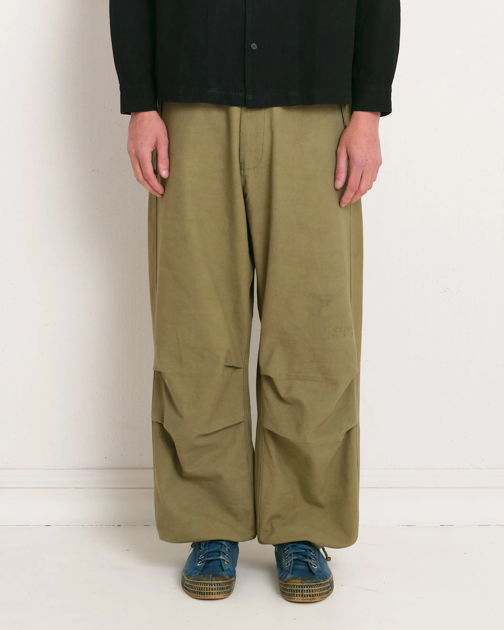 Paco Pants - Olive Slub
