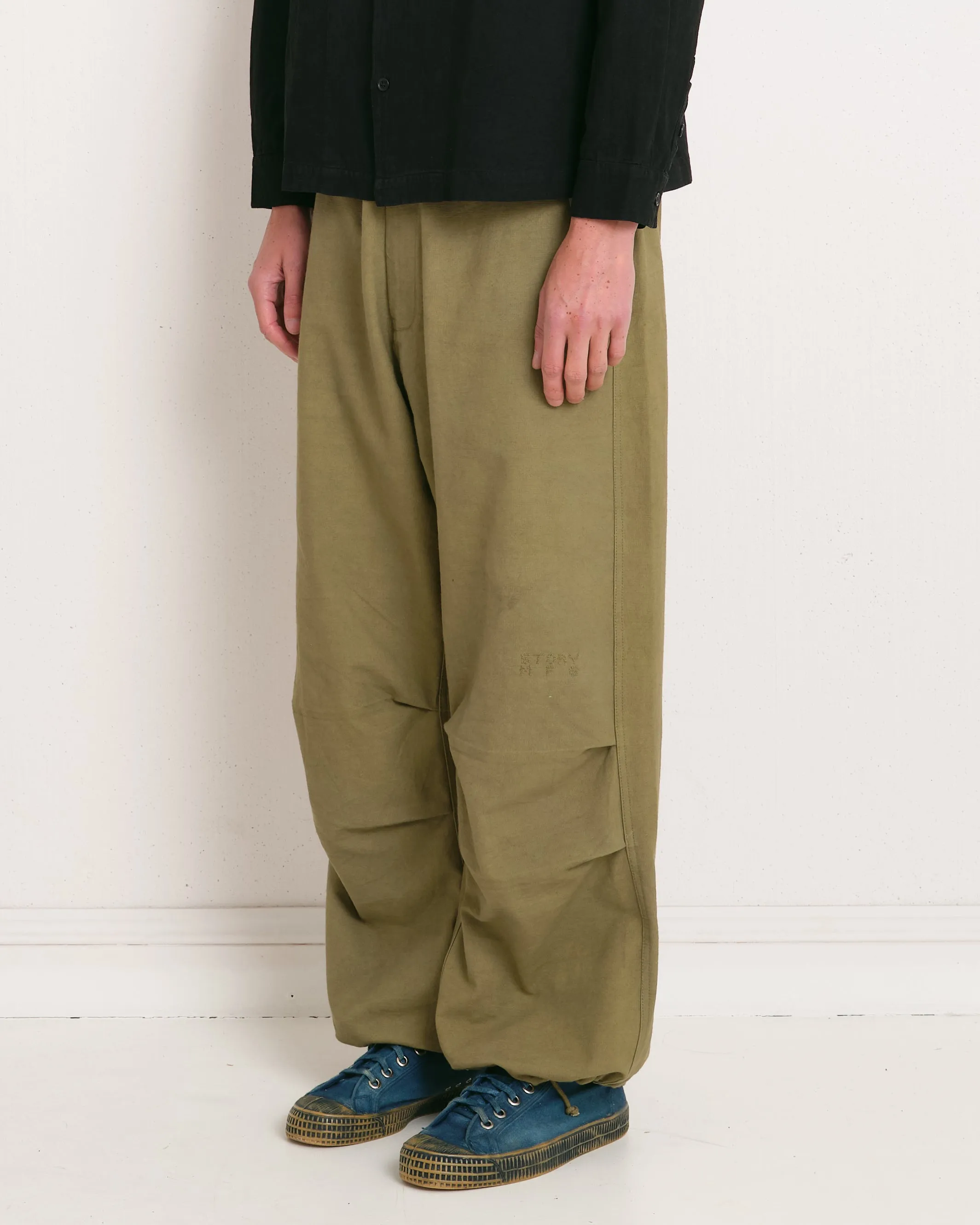 Paco Pants - Olive Slub